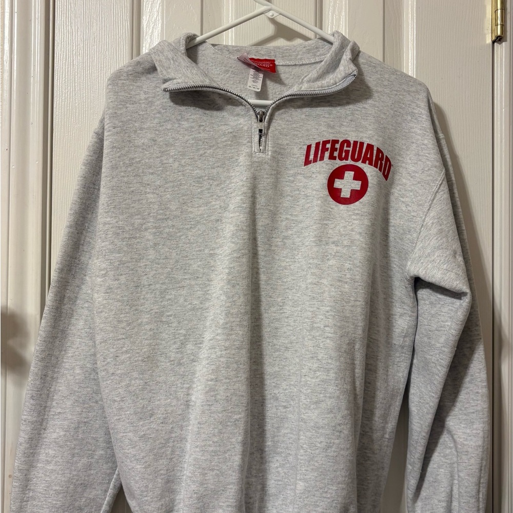 Gray Quarter-Zip Sweatshirt
